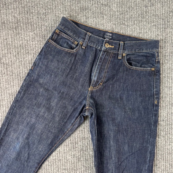 J. Crew The Bleecker Jeans Mens 30x30 Dark Wash Denim Five Pocket Straight Leg - Picture 1 of 9